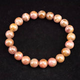 北海道 ゴールデンロードナイト 9.5mm玉ブレスレット 証明書付 33.5g (ID:28692)