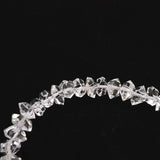 米国NY州産 ハーキマーダイヤモンド 結晶 ビーズ　1連 type.E (ID:28857)