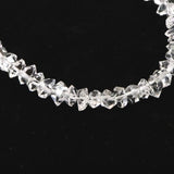 米国NY州産 ハーキマーダイヤモンド 結晶 ビーズ　1連 type.E (ID:28857)