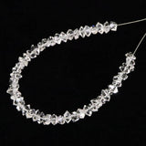 米国NY州産 ハーキマーダイヤモンド 結晶 ビーズ　1連 type.E (ID:28857)