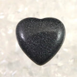 H&E社 ブラックアゼツライト(AZOZEO) 15mmハート 証明書付 2.0g (ID:29030)