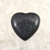 H&E社 ブラックアゼツライト(AZOZEO) 15mmハート 証明書付 2.0g (ID:29030)
