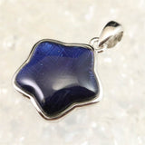 ギベオン ブルーカラー 16mmスターモチーフ　ペンダントトップ 3.3g (ID:29163)