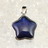 ギベオン ブルーカラー 16mmスターモチーフ　ペンダントトップ 3.3g (ID:29163)