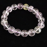 ブラジル産 未処理 クンツァイト 11mm玉ブレスレット 42.5g (ID:29212)