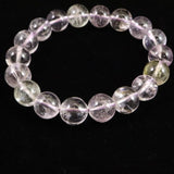 ブラジル産 未処理 クンツァイト 11mm玉ブレスレット 42.5g (ID:29212)