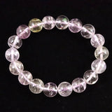 ブラジル産 未処理 クンツァイト 11mm玉ブレスレット 42.5g (ID:29212)