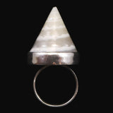 バリ島産 天然　ホワイト ケオン リング　12号  9.1g (ID:29293)