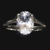 H&E社 アゼツライト(AZOZEO) 8mmオーバル リング 8号 証明書付 現品 (ID:29328)