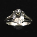 H&E社 アゼツライト(AZOZEO) 8mmオーバル リング 8号 証明書付 現品 (ID:29328)