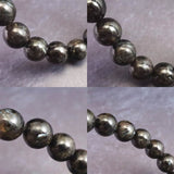 グリーンランド産 ヌーマイト STグレード 10mm玉 ブレスレット 34.2g  (ID:29370)