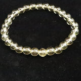 天然シトリン 非加熱 無処理　6.5mm玉ブレスレット 12.0g  (ID:29372)