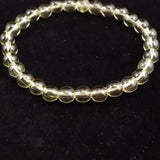 天然シトリン 非加熱 無処理　6.5mm玉ブレスレット 12.0g  (ID:29372)