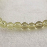 天然シトリン 非加熱 無処理　6.5mm玉ブレスレット 12.0g  (ID:29372)