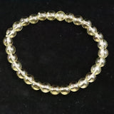 天然シトリン 非加熱 無処理　6.5mm玉ブレスレット 12.0g  (ID:29372)