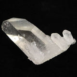 米国アーカンソー州産水晶 原石 63mm クラスター グランディング タイムリンク レインボー バーナクル セルフヒールド 59.0g (ID:29397)