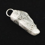 H&E社 フェナカイト(AZOZEO) ワイヤーラップ　ペンダントトップ 3.9g (ID:29945)