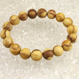 パロサント 香木 ウッドビーズ 11.5mm玉ブレスレット 証明書付 8.2g (ID:30036)