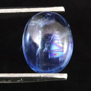 カイヤナイト 8.7mmオーバル カボション ルース 1.93ct (ID:30255)