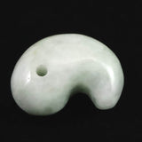 糸魚川翡翠  ヒスイ 小滝産 薄緑 20mm勾玉 ディレクトリカード付 5.3g (ID:30262)