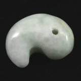 糸魚川翡翠  ヒスイ 小滝産 薄緑 20mm勾玉 ディレクトリカード付 5.3g (ID:30262)