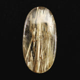 ゴールド タイチンルチル クォーツ 23.5mmオーバル ルース 13.56ct (ID:30334)