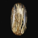 ゴールド タイチンルチル クォーツ 23.5mmオーバル ルース 13.56ct (ID:30334)