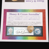 H&E社 ハニー&クリームアゼツライト (AZOZEO)  15mmハート 証明書付 2.0g (ID:30407)