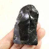 黒曜石 打製石器  59mm  後期旧石器時代 東北・北海道地域 25.4g (ID:30820)