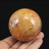 H&E社 ヒマラヤレッドゴールドアゼツライト(AZOZEO)  60mmスフィア 証明書付  325g (ID:30998)