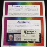 H&E社 アゼツライト(AZOZEO) 3mmラウンド ピアス 証明書付 0.48g (ID:31002)