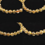 ゴールドタイチンルチルクォーツ 3A 7mm玉ブレスレット 13.0g (ID:31042)