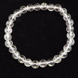 モンドクォーツ タンザニアマスタークォーツ 6.7mmブレスレット 証明書付 11.3g (ID:31118)