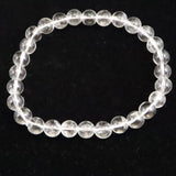 モンドクォーツ タンザニアマスタークォーツ 6.7mmブレスレット 証明書付 11.3g (ID:31118)