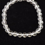 モンドクォーツ タンザニアマスタークォーツ 6.7mmブレスレット 証明書付 11.3g (ID:31118)