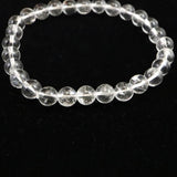 モンドクォーツ タンザニアマスタークォーツ 6.7mmブレスレット 証明書付 11.3g (ID:31118)