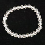 モンドクォーツ タンザニアマスタークォーツ 6.7mmブレスレット 証明書付 11.3g (ID:31118)