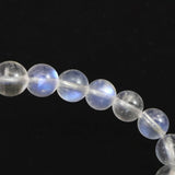 ブルー ムーンストーン ホワイトラブラドライト 7.5mm玉ブレスレット 14.4g (ID:31188)
