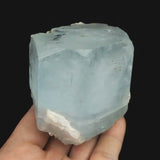 アクアマリン 74mm 結晶　原石 パキスタン カラコルム山脈 ナガール渓谷産 381.5ｇ (ID:31276)