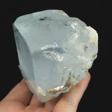 アクアマリン 74mm 結晶　原石 パキスタン カラコルム山脈 ナガール渓谷産 381.5ｇ (ID:31276)