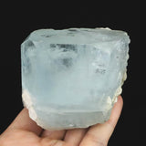 アクアマリン 74mm 結晶　原石 パキスタン カラコルム山脈 ナガール渓谷産 381.5ｇ (ID:31276)