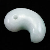 糸魚川翡翠  ヒスイ 小滝産 薄緑 22mm勾玉 ディレクトリカード付 4.36g (ID:31279)