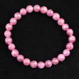 天然ルビー 128面カット  AA+  7mm玉 ブレスレット 19.3g　 (ID:31412)