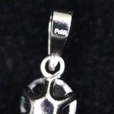 ホワイトトパーズ 5mmラウンド ペンダントトップ　Pt900  0.64ct　type.D (ID:31469)