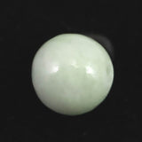 糸魚川翡翠 小滝産 薄緑 9.8mm玉ビーズ 現品 ディレクトリカード付 7.1ct (ID:31604)