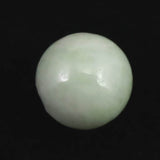 糸魚川翡翠 小滝産 薄緑 9.8mm玉ビーズ 現品 ディレクトリカード付 7.1ct (ID:31604)