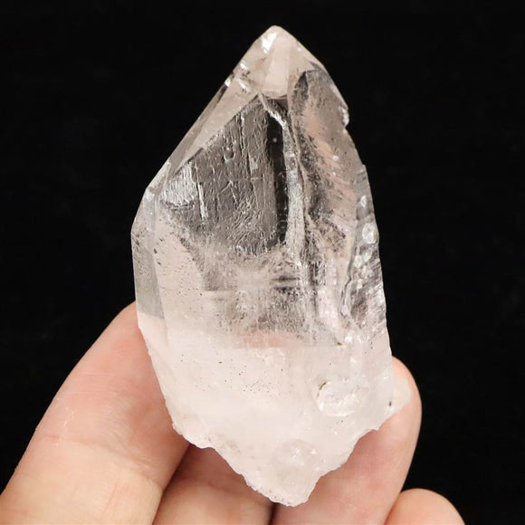 チベット カイラス産 ヒマラヤ 水晶 原石 水入り 貫入 バーナクル キー 39.4g (ID:31711)