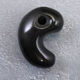 隠岐の島 黒曜石 21mm勾玉 ディレクトリカード付 3.4g (ID:31783)