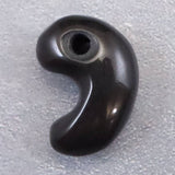 隠岐の島 黒曜石 21mm勾玉 ディレクトリカード付 3.4g (ID:31783)