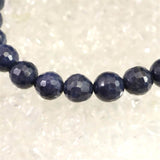 ミャンマー産 ブルー サファイア 8mm 128面カット ブレスレット 22.9g　　 (ID:31815)